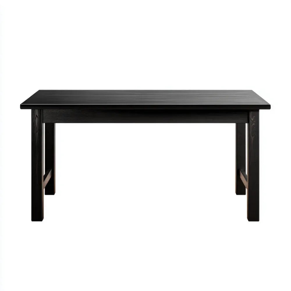 Dining Table Wooden 160x90x75 cm - Black - Modern Design